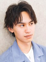 アルファ 新宿(alpha)&nbsp;サーフカール/ 刈り上げセンターパート/ブルーブラック[新宿駅]