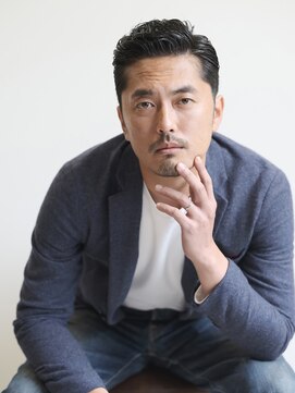 エムスラッシュ たまプラーザ(M.SLASH) アップバング/ニュアンスパーマ/サイドパート/たまプラーザ