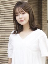 ガーデン オオタカノモリ(garden otakanomori)&nbsp;大人のナチュラル外ハネミディ×透明感アッシュベージュカラー