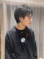 ジェノ(JENO by apish) メンズ/ハイライト/マッシュパーマ/ウルフ/アッシュブラック