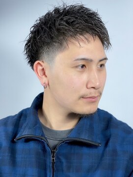 ヒロギンザ 青山店(HIRO GINZA) ハイライト/マッシュパーマ/ウルフ/アッシュブラック/波巻き