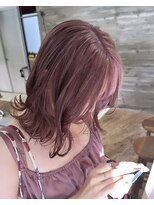 ヲタク(wotaku.)&nbsp;暖色カラーピンクラベンダーくすみカラーダブルカラーブリーチ