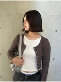 大人海外切りっぱなしフラットボブ：Kaede Kotaki