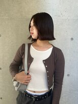 リバレッジ 白金(Leverage) 大人海外切りっぱなしフラットボブ:Kaede Kotaki