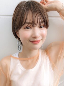 ノイ(noi) 顔周りレイヤーカットくびれヘアミルクティーベージュカラー