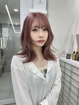 ガガ 心斎橋(GAGA) 韓国/ハイトーンカラー/ワンホンヘア/レイヤーカット/髪質改善