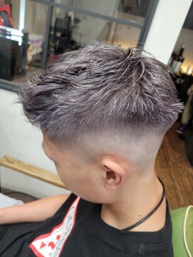 メンズ レオ 南森町店(men's LEO) スキンフェード×シルバー