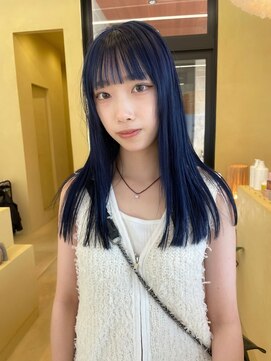 スニュウ(snuw) 【snuw mina】レイヤーカット/ブルーカラー/伏見