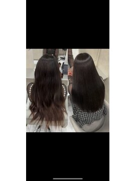 キング 高槻(K!ng) 縮毛矯正髪質改善ハイライトレイヤーカット高槻美容室エクステ