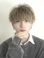 オーシャントーキョー 渋谷神南(OCEAN TOKYO) メンズショートラフマッシュブリーチカラーナチュラルマッシュ