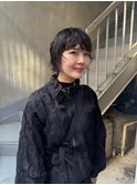 bibito ショートウルフ　ニュアンスパーマ　ショート