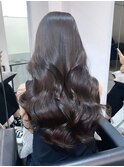 韓国レイヤーカットミディアムストレートベージュ堀江