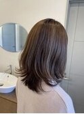 白髪ぼかしハイライト　明るい白髪染め　30代、40代、50代