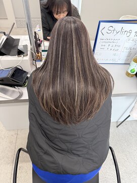 クレア 上大岡(CREA) ハイライトバレイヤージュダブルカラーケアブリーチ30代40代50代