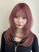 アンカーバイナチュラル(anchor by natural)&nbsp;韓国風/レイヤー/小顔/前髪カット/髪質改善/グレージュ/透明感