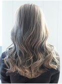 ロング顔周りレイヤーくびれヘア_ba373863