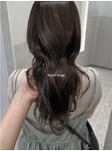 暗髪　ヘーゼルブラウン　透明感