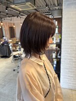 クラン バイ ナチュラル(clan by Natural)&nbsp;ボブウルフ/ピンクブラウン/レイヤーカット/髪質改善