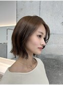 ボブ/透明感カラー/暗めカラー/髪質改善 /顔周りカット/韓国ボブ