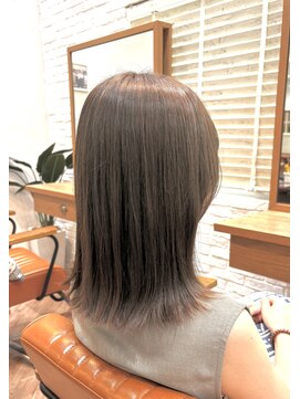 ジプソ 池袋西口(Gypso) ミディアムカット美髪カラー髪質改善トリートメント