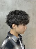 波巻きパーマ