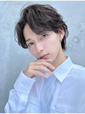 30代似合わせカットアップバングセンターパートニュアンスパーマ