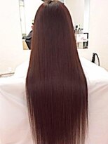 ルッソカナン(Lusso canaan)&nbsp;ワインレッド/バーガンディ/モーブブラウンロングストレート