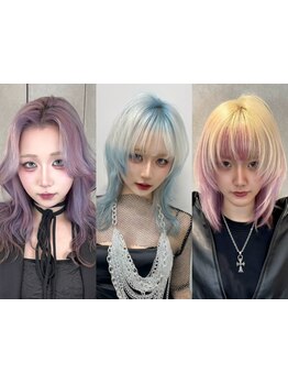 ブリーチでつくる透明感カラー。上品さの中にふわりと可愛さをまとった、大人女性に似合う柔らかな色味へ