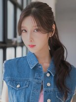 Agu hair Helia いわき神谷店【アグ ヘアー ヘリア】【2月上旬オープン(予定)】&nbsp;《Agu hair》韓国風ポニーテール×numberA.ケアオイルスリーク