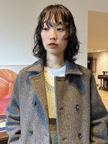 ヘアーアイストゥーレ(HAIR ICI TRE)&nbsp;ボブレイヤーパーマ前髪パーマウォームブラウンドライパーマ