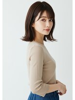 マイン(mine) #藤枝 で叶う 水素酸性ストレートで自然な艶サラ髪に