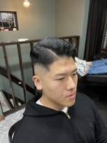 スタンドバーバー 柏(STAND BARBER) MEN’S HAIR/波巻きツイストスパイラル/リバースセンターパート