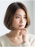 川越/ショート/ボブ/ハイライト/白髪ぼかし/白髪染め