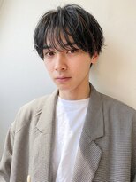 ヌードルバイコア(noodle by CoRe.gn)&nbsp;爽やか韓国風ニュアンスナチュラルパーマシースルーマッシュ