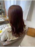ウォームブラウン/髪質改善/韓国風ウェーブ/さらツヤロング