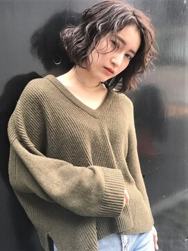 ビートス(BEAT S) 【BEAT S】くせ毛風 大人ボブ ヴェールウェーブ