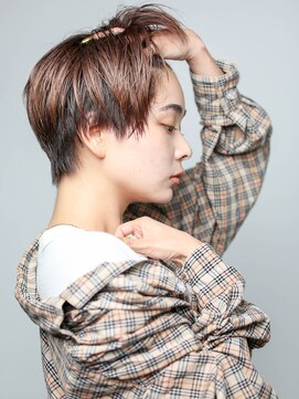 テトヘアー(teto hair) short［ハンサムショート・ベージュカラー・マッシュ］