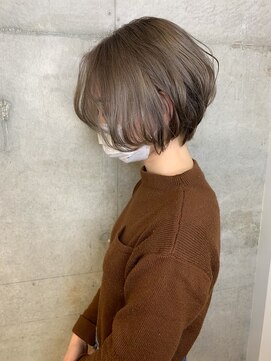 アヴァンス 光明池店(AVANCE.) 黄ばみ撲滅！ハンサムショート＋ミルキーベージュ