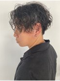 men's spiral perm