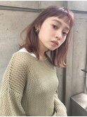 外ハネレイヤーボブ/暖色カラー/韓国風/清澄白河/森下/髪質改善