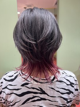 エマ(emma) ダークグレーとチェリーピンク