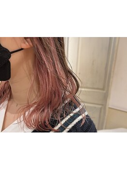 《インナーカラー/ハイライト/ダブルカラーお任せ♪》理想の色味☆[上野/御徒町/インナーカラー/髪質改善]