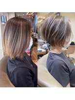 バンプ ギンザ(BUMP GINZA)&nbsp;くびれショート/マロンブラウン/大人ショートボブ／山口○