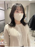 【 YOKE 】ミディアムロブ大人かわいいくびれヘア小顔韓国