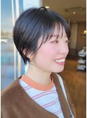 【ルチュラ松島】黒髪でも柔らかいシースルーバング丸みショート