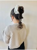 変形ポニーアレンジ