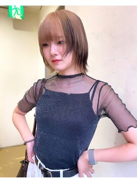 グリット(Grit) design color × ウルフカット【Grit神戸元町店】