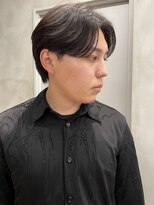 メンズ/センターパート/ウルフ/シースルーマッシュ