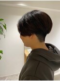 【soy-kufu】MEN'S HAIRアッシュブラックマッシュパーマ