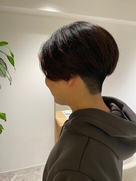 ソイクフ 四条大宮店(SOY-KUFU) 【soy-kufu】MEN'S HAIRアッシュブラックマッシュパーマ